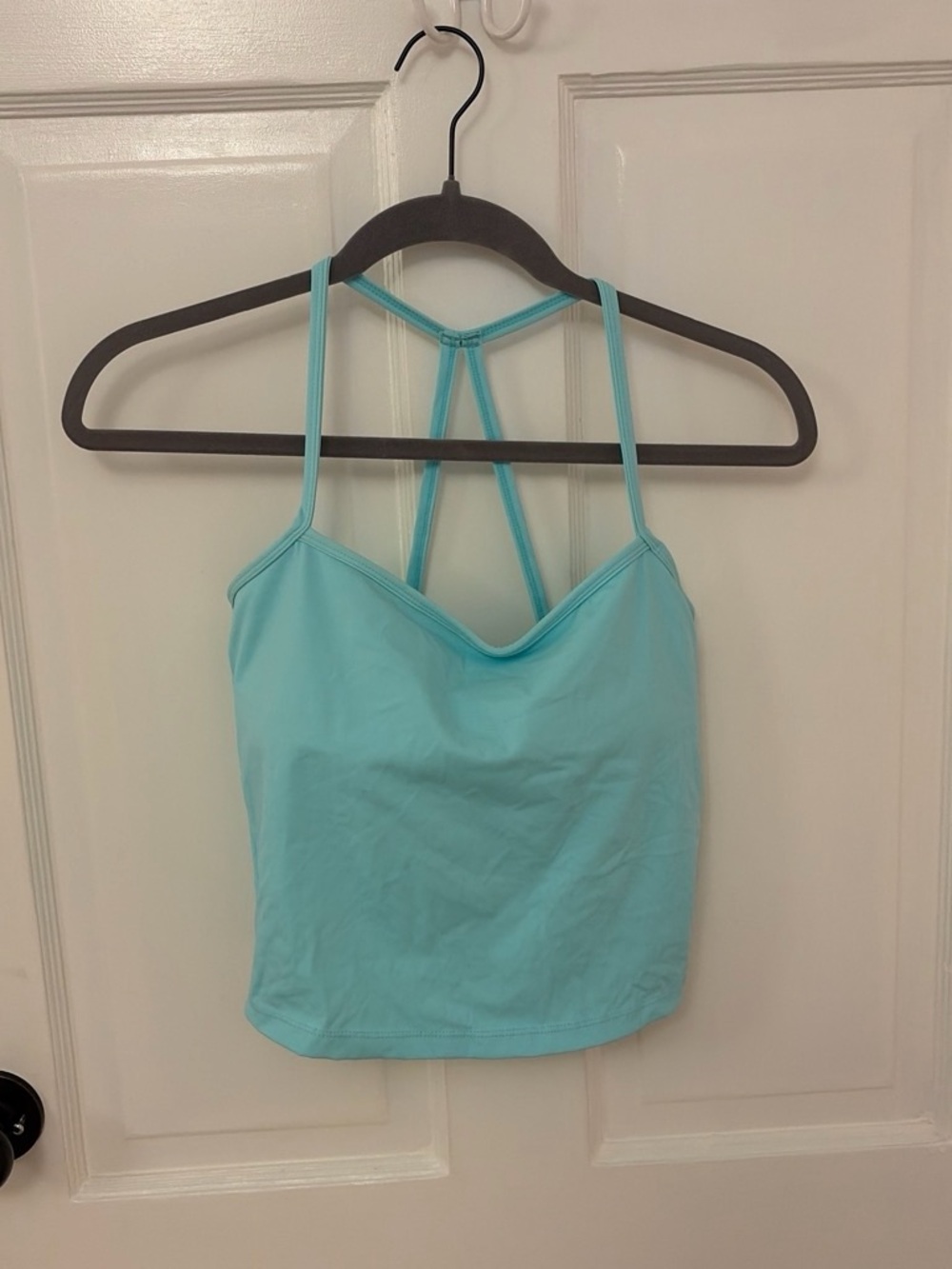 Aqua Double-Strap Camisole Tank Top